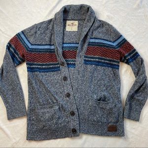 Hollister Women’s Grey Cardigan Size Small